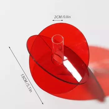 1 комплект мини-украшений, простая красочная акриловая ваза, современная гидропонная цветочная композиция, скандинавские настольные украшения, прозрачные, 2 стиля