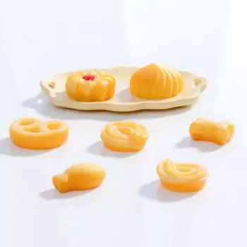 1 комплект, миниатюрная банка для печенья, мини-модель печенья с маслом, фигурка из смолы, крошечная имитация еды, игрушка, сделай сам, реквизит для фотосессии, 1/12, аксессуары для украшения кукольного домика 1 Set