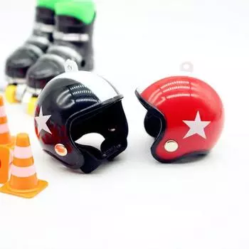 1 комплект миниатюрных имитационных фигурных катаний, шлемов, дорожных заграждений, комбинированная модель для кукольного домика, игрушек для ролевых игр, кукольных аксессуаров чёрный