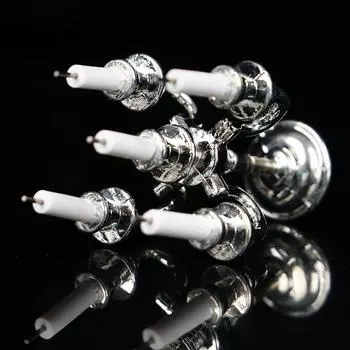 1 комплект миниатюрных свечей для кукольного домика и подсвечников для торта, подсвечников, топперов