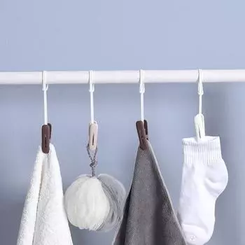 1 комплект многофункциональных ветроустойчивых вешалок-прищепок с подвесной веревкой для одеял, пластиковый органайзер