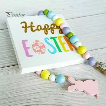 1 комплект многоуровневых украшений для подносов, очаровательный пасхальный кролик, гном и набор деревянных знаков для домашнего фестиваля Sets