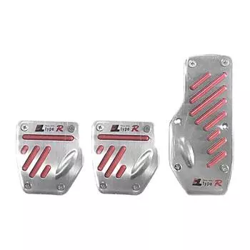 1 комплект модифицированной универсальной противоскользящей педали тормоза с платформой высокой твердости A красный