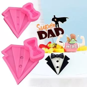 1 комплект, можно мыть в посудомоечной машине, форма для шоколада, высокая термостойкость, полезная академическая форма для галстука, дизайн, форма для помадки для торта S