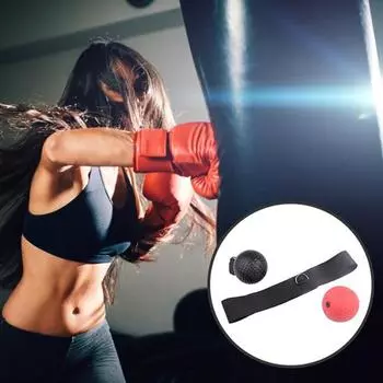 1 комплект мячей для бокса на голову, безопасная декомпрессия с повязкой на голову, удобная скоростная дрель для повседневной жизни B