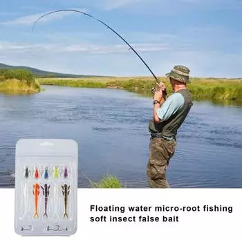 1 комплект Мягкая рыболовная приманка с острым крючком TPR Красочная искусственная приманка-головастик-паук-скорпион Пресноводный соленый окунь Аксессуары для рыбалки на форель A
