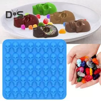 1 комплект мягких форм для конфет, быстросъемная уникальная силиконовая форма для конфет с черепом кофейный