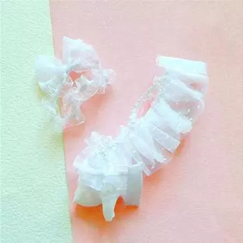 1 комплект мягкой кружевной бант очаровательная кукольная одежда 20 см белое платье повязка на голову кукла-девочка игрушка подарок