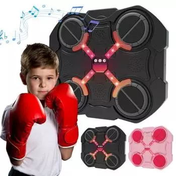 1 комплект музыкальной бокс-машины, настенная, совместимая с Bluetooth, регулируемая, умная, светодиодная чёрный