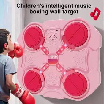 1 комплект музыкальной бокс-машины, настенная, совместимая с Bluetooth, регулируемая, умная, светодиодная чёрный