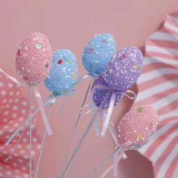 1 комплект, набор для пасхального яйца, красочный набор для рисования «сделай сам», пасхальное яйцо, ваза для цветов, растений, набор для украшения лужайки на открытом воздухе 6 cm B