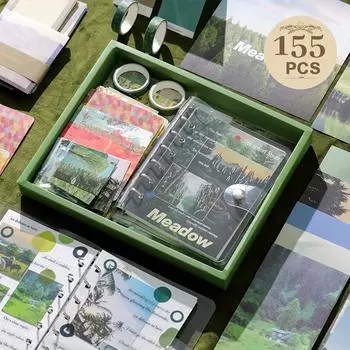 1 комплект, набор подарочных коробок с природным пейзажем, изысканный справочник, подарки на Хэллоуин, новогодние подарки, рождественские подарки Afterglow