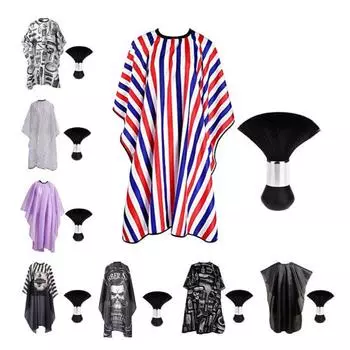 1 комплект, накидка для парикмахера, широкий охват, обработка волос, пыленепроницаемая, с нелипкой щеткой для чистки волос, стрижка, окраска, химическая завивка A