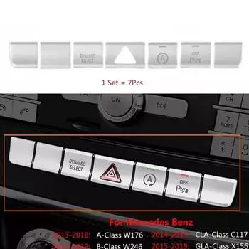 1 комплект Накладка переключателя функций панели CD для Mercedes Benz