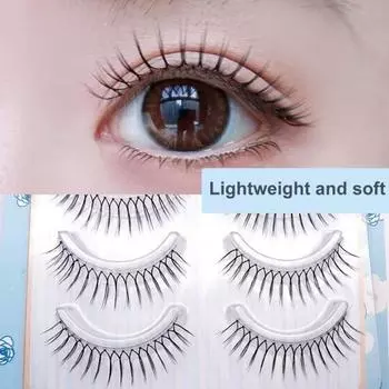 1 комплект НАКЛАДНЫХ ресниц, естественно выглядящие, U-образные, многоразовые женские накладные ресницы Short