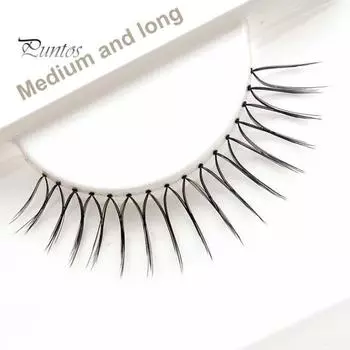 1 комплект накладных ресниц естественного вида в форме буквы U многоразовые женские накладные ресницы для наращивания сценические выступления вечеринки девушки макияж глаз инструменты Middle