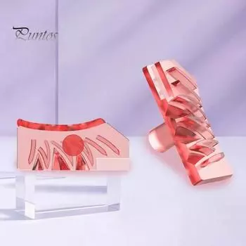 1 комплект накладных ресниц, линия глаз, штамп с чернильной пастой, натуральный вид, накладные нижние ресницы, пластиковый штамп для легкого нанесения многоразовых отпечатков ресниц розовый