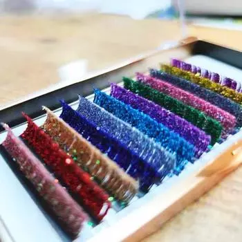 1 комплект накладных ресниц, натуральные, увеличивающие глаза, микс цветов, модные, искусственные, русские, объемные, индивидуальные ресницы, макияж