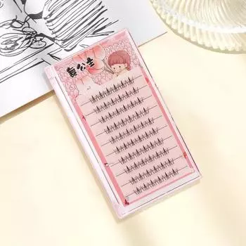 1 комплект НАКЛАДНЫХ ресниц, пушистые, натуральные, многоразовые, женские, индивидуальные, поддельные, нижние B