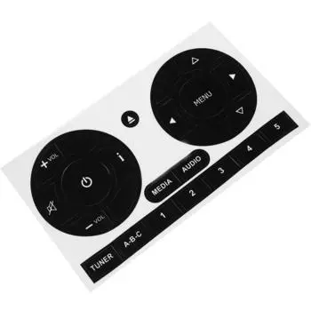 1 комплект наклеек для автомагнитолы, изношенные, отслаивающиеся, подходят для Fiat 500 2011-2016