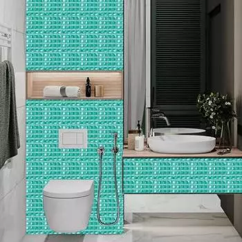 1 комплект наклеек на плитку, съемные самоклеящиеся ПВХ, устойчивые к пятнам наклейки на плитку для D