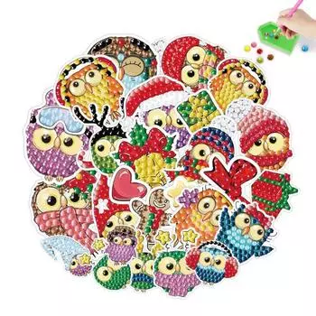 1 комплект, наклейка со стразами «сделай сам», универсальная очаровательная наклейка с рисунком совы, ремесло для детей и взрослых