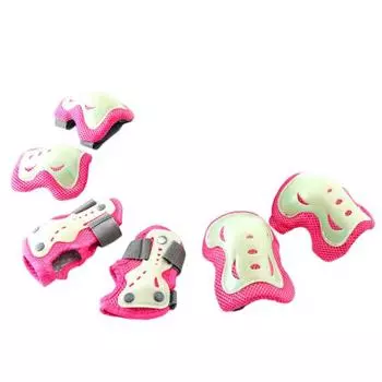 1 комплект наколенников, налокотников, сверхлегких противоударных, ударопрочных, удобных для ношения комплект защитного снаряжения для малышей S красный