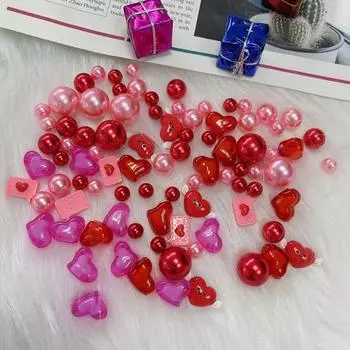 1 комплект, наполнитель для вазы на день святого Валентина, романтический тончайшей работы, плавающий наполнитель для вазы, бусины для украшения вечеринки розовый