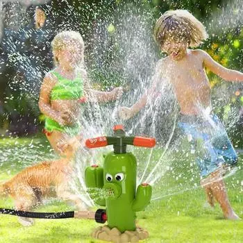 1 комплект наружных кактусовых разбрызгивателей для бейсбольной игры, летнего сада, заднего двора, газона, мультяшной формы кактуса