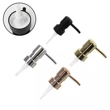 1 комплект, насос для мыла, головка жидкостного насоса, головка дозатора лосьона, круглая головка, 28-резьбовая насадка для бутылок для ванны, пресс-насадка из АБС-пластика, головка насоса для лосьона серебряный