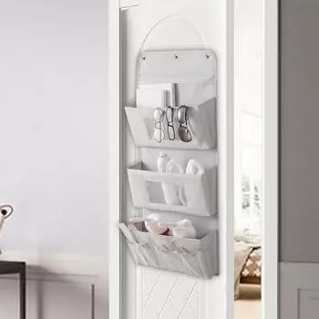 1 комплект, настенная подвесная сумка с несколькими карманами, влагостойкий домашний органайзер, подвесная сумка для хранения на двери шкафа для спальни S абрикосовый