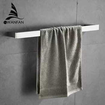 1 комплект настенных держателей для полотенец 60 см, крючки для полотенец в туалете, аксессуары для ванной комнаты, фурнитура 610010