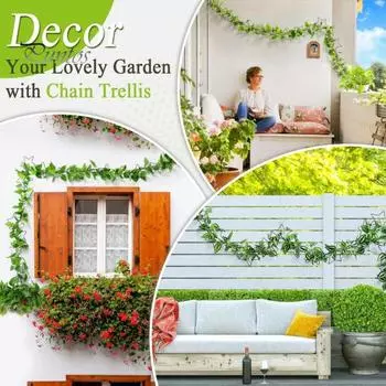 1 комплект настенных шпалер для растений, металлическая цепочка-звезда, опора для виноградной лозы, для внутреннего и наружного сада, настенная решетка для Pothos Monstera Ivy Wisteria 1 Set