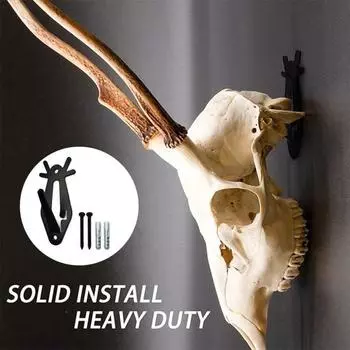 1 комплект небьющихся креплений в виде черепа оленя, удобных для установки, настенных крючков для поделок