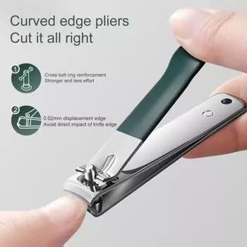 1 комплект, нескользящая машинка для стрижки ногтей, экономия усилий, эффективная, полезная, триммер для маникюра из нержавеющей стали, пилочка для ногтей, товары для дома