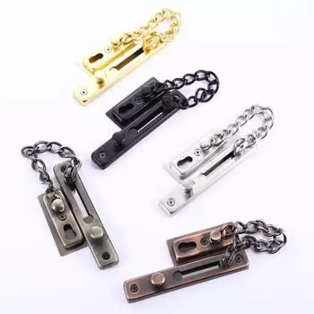 1 комплект невыцветающей антитрещинной утолщенной дверной пряжки для панели, недеформируемая цепь для домашнего хозяйства чёрный