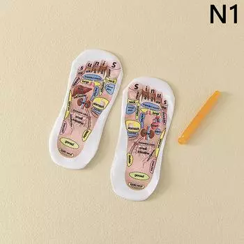 1 комплект носков для массажа ног, акупунктурных точек, массажер для расслабления мышц, снятие усталости ног, носки для точек ног