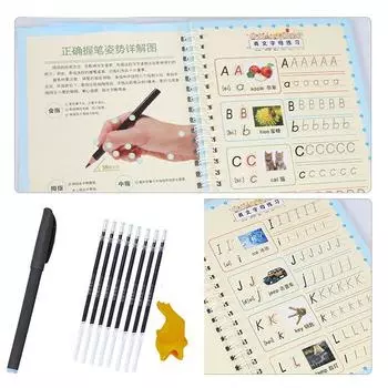 1 комплект обучающих чисел для магической практики на английском языке, книга для практики, детская тетрадь для детей, книга для практики Number 0-100