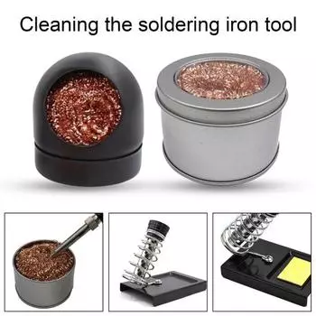 1 комплект, очиститель жала паяльника премиум-класса, стабильное размещение, медная проволока, не требуется вода, комплект принадлежностей для пайки, сварка B