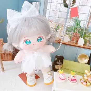 1 комплект одежды для кукол-идолов, кружевной бант, аксессуары для одежды, мягкая повязка на голову, хлопковая мягкая одежда, игрушка для девочки в подарок