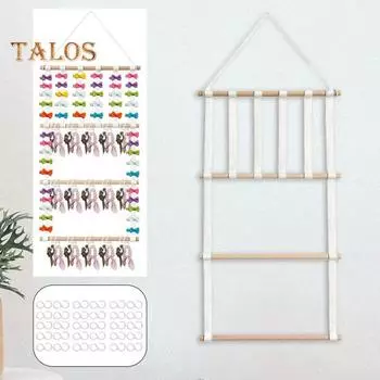 1 комплект, органайзер для хранения заколок для волос, большая вместительная шпилька для волос, держатель для бантов, вешалка для хранения, аксессуары для волос белый