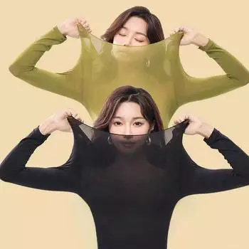 1 комплект осенне-зимнего бесшовного термобелья с высокой эластичностью, пижамы с длинными рукавами