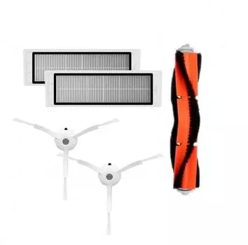 1 комплект основная щетка + фильтр + боковые щетки для робота-пылесоса xiaomi