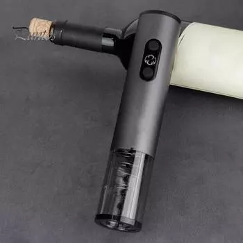 1 комплект открывалка для бутылок перезаряжаемая электрическая открывалка для вина легкий автоматический экстрактор пробок для домашнего бара вечерние серебряный серый