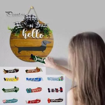 1 комплект, отличная сменная очаровательная дверная табличка для зоомагазина, украшение для дома, подвесной кулон для сада разноцветный