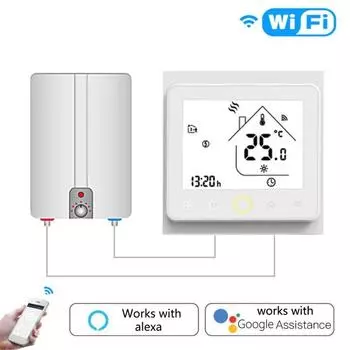 1 комплект, отличный контроллер температуры WI-FI. Простая установка. Экономичный и долговечный термостат с подогревом пола. Контроллер температуры Wi-Fi.