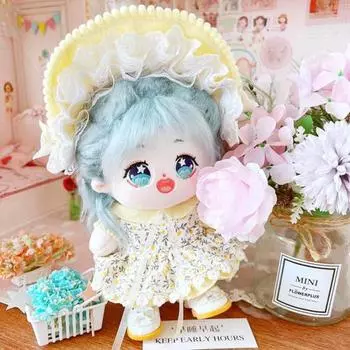 1 комплект, отличный стильный аксессуар ручной работы, реквизит, платье принцессы, 20 см, хлопковая одежда для кукол, подарок для девочек, одежда для человеческих кукол B