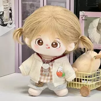 1 комплект пальто 20 см хлопковая кукольная одежда наряд плюшевая кукольная одежда хлопковая кукольная одежда детский подарок 1 set