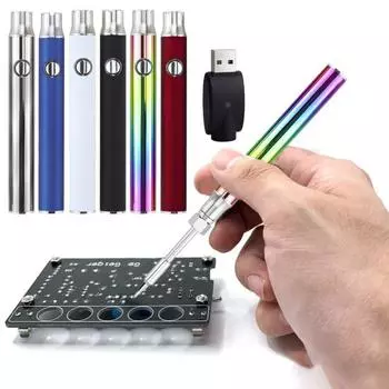 1 комплект паяльника для пайки резьбы, 3 уровня напряжения, регулируемый аккумулятор 650/1100 мАч, нержавеющая сталь, беспроводной сварочный пистолет с USB-адаптером 650mah