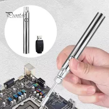 1 комплект паяльника для пайки резьбы, 3 уровня напряжения, регулируемый аккумулятор 650/1100 мАч, нержавеющая сталь, беспроводной сварочный пистолет с USB-адаптером 650mah красный